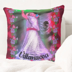 Almofada Dançarino mexicano e Rosas 0175