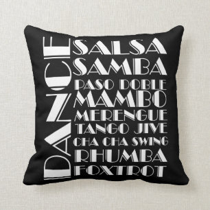 Almofada danças de salão de baile