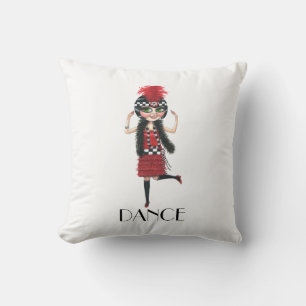 Almofada Dance 1920 Costume Big Eye Flapper Girl