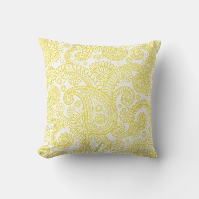 Almofada Dandelion Paisley Floral Swirl (Frente)