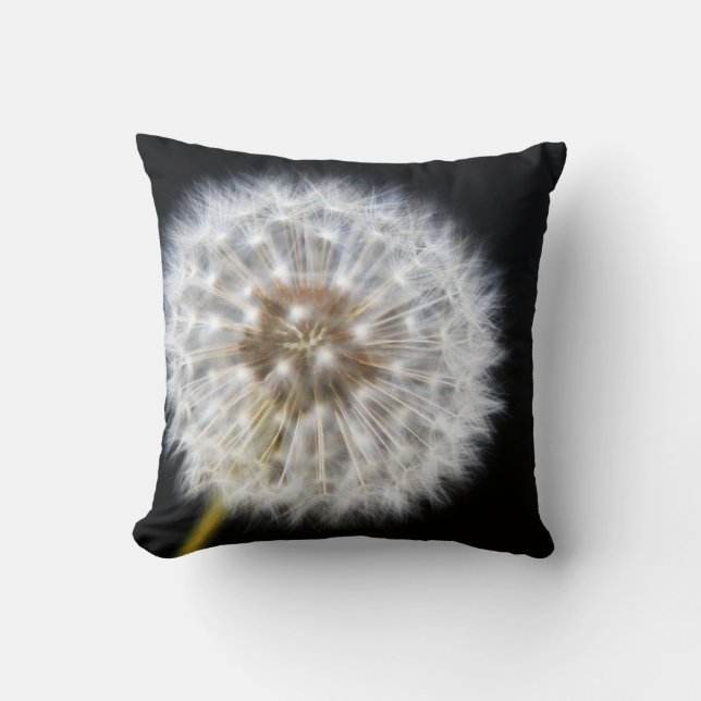 Almofada Dandelion Preto e Branco (Frente)