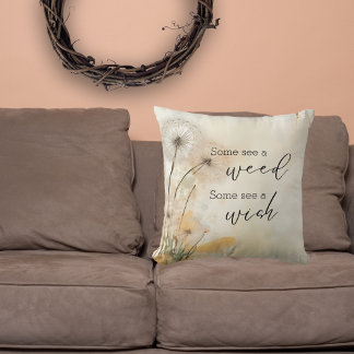 Almofada Dandelion Rustic Quote