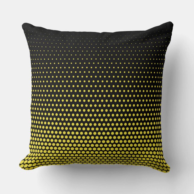 Almofada Dandelion Techno Dots Modern Black (Frente)