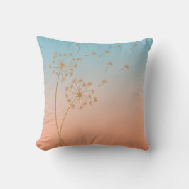 Almofada Dandelion Wish Ombre Travesseiro decorativo