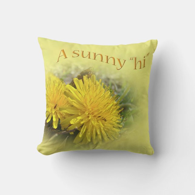 Almofada Dandelions - Um Sunny Hi (Frente)