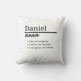 Almofada Daniel, Menino Definição de Nome Personalizado