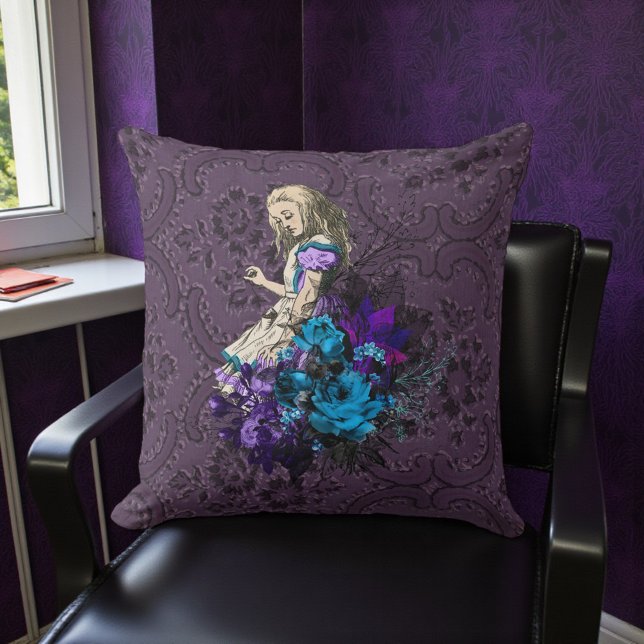 Almofada Dark Alice Rustic Deep Purple (Criador carregado)