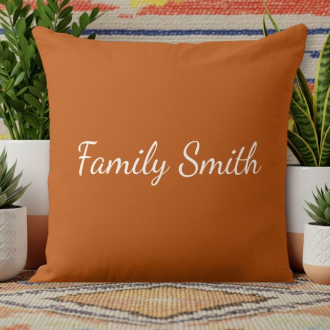 Almofada Dark Orange Decorative Pillow - Simple  (Criador carregado)