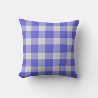 Almofada Dark Periwinkle Checkered Gingham Plaid
