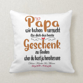 Almofada Das beste Geschenk für Papa