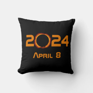 Almofada Data Total do Eclipse Solar 2024