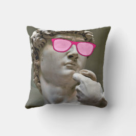 Almofada David veste óculos de cor rosa