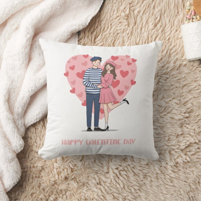 Almofada de Amor Romântico | Presente de Dia dos N (Cobertor)