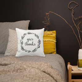 Almofada Dê aos Obrigados o Travesseiro decorativo da coroa