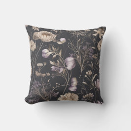 Almofada de Arremesso Botânica Floral Escura Elega
