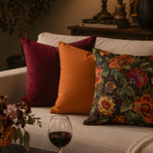 Almofada de Arremesso Burgundy Rica