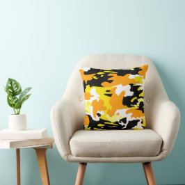 Almofada de Arremesso Camuflada Laranja