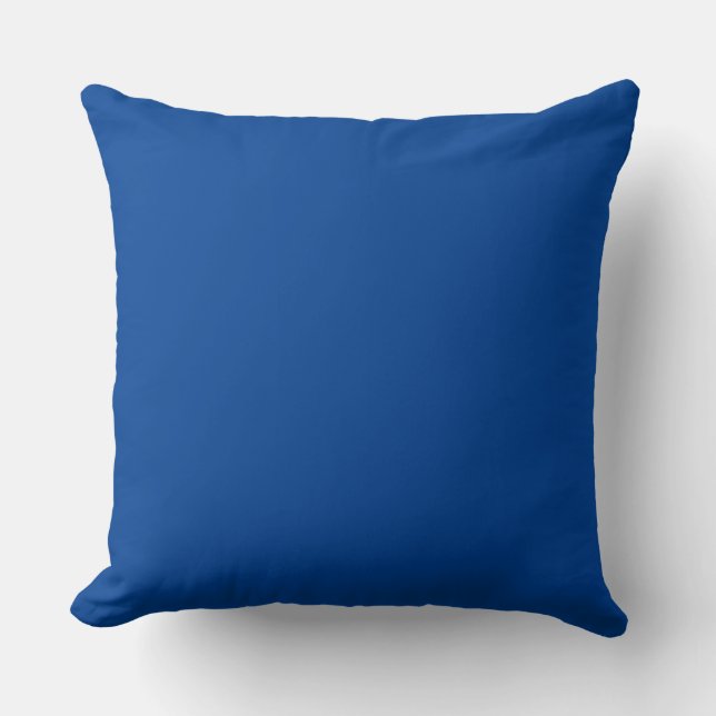 Almofada de Arremesso com Acento Azul Real Luxo (Frente)