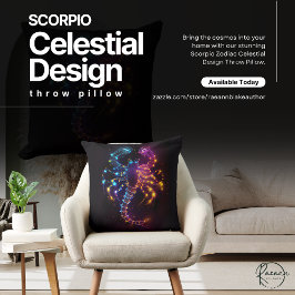 Almofada de Arremesso com Design Celestial de Esco