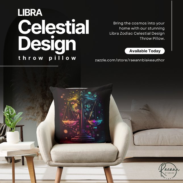 Almofada de Arremesso com Design Celestial do Zodí (Criador carregado)