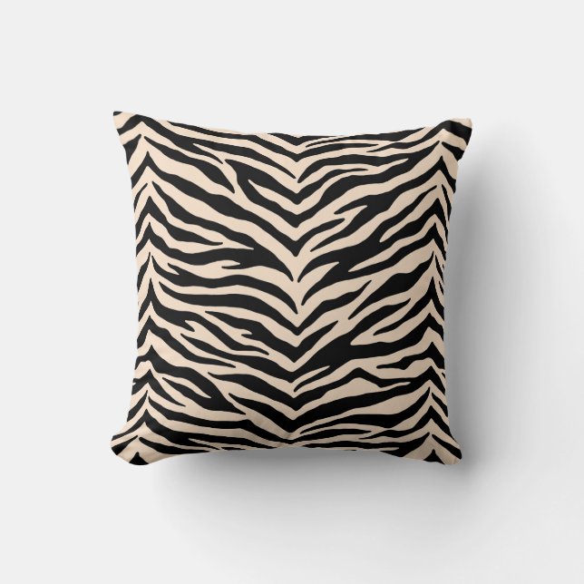 Almofada de Arremesso com Estampa de Zebra (Frente)