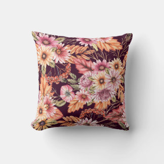 Almofada de Arremesso com Estampa Floral Decoração