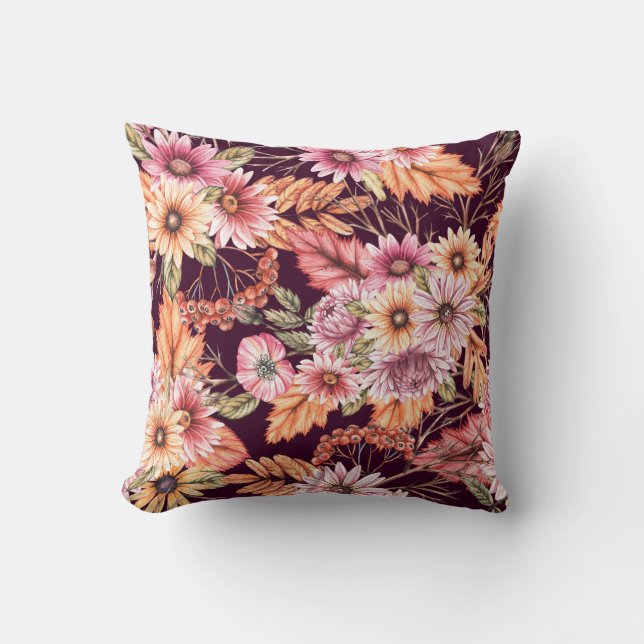 Almofada de Arremesso com Estampa Floral Decoração (Frente)