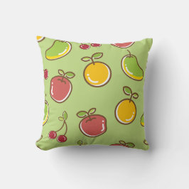 Almofada de Arremesso com Tema de Fruta Verde Clar
