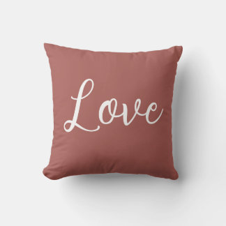 Almofada de Arremesso de Amor Terracota Vermelho B