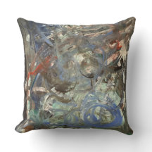 Almofada de Arremesso de Arte Abstrata