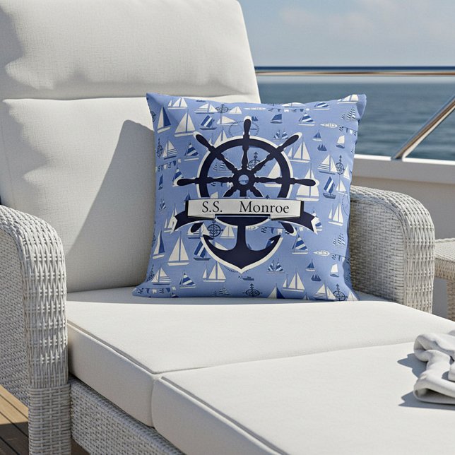 Almofada de Arremesso de Barcos Personalizados (Criador carregado)