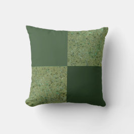 Almofada de Arremesso de Blocos Manchados de Verde