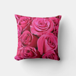 Almofada de Arremesso de Buquê de Rosa Rosa Elegan