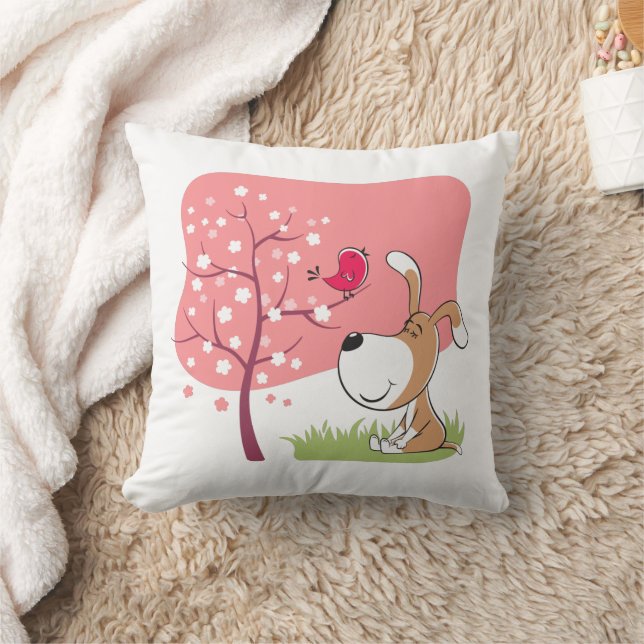 Almofada de Arremesso de Cachorro de Desenho Anima (Cobertor)