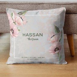 Almofada de Arremesso de Casamento Groom Personali