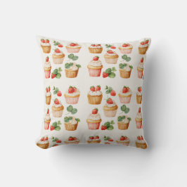 Almofada de Arremesso de Cupcake de Morango Cottag