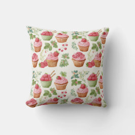 Almofada de Arremesso de Cupcake de Morango Cottag