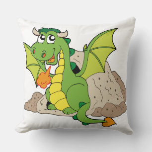 Almofada de Arremesso de Dragão Verde