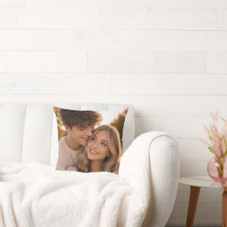 Almofada de Arremesso de Foto de Casal Personaliza