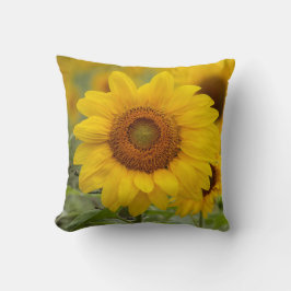 Almofada de Arremesso de Girassol Amarelo Decoraçã