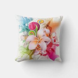 Almofada de Arremesso de Moda Floral Abstrata