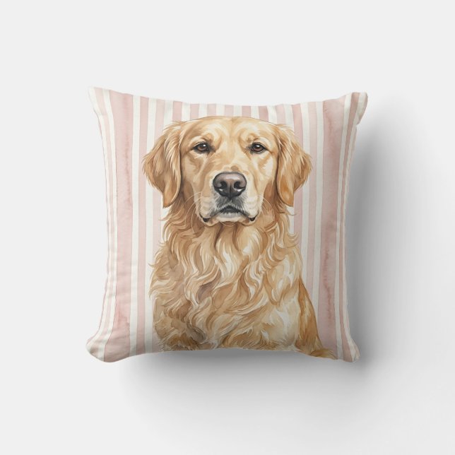 Almofada de Arremesso de Retriever Dourado (Frente)