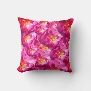 Almofada de Arremesso de Rosas Cor-de-Rosa