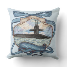 Almofada de Arremesso de Submarino Blues Costeiros
