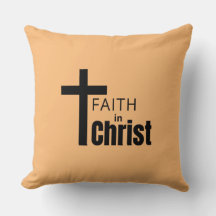 Almofada de Arremesso Fé Em Cristo