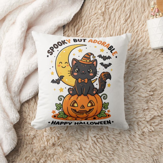 Almofada de Arremesso Feliz Halloween (Cobertor)