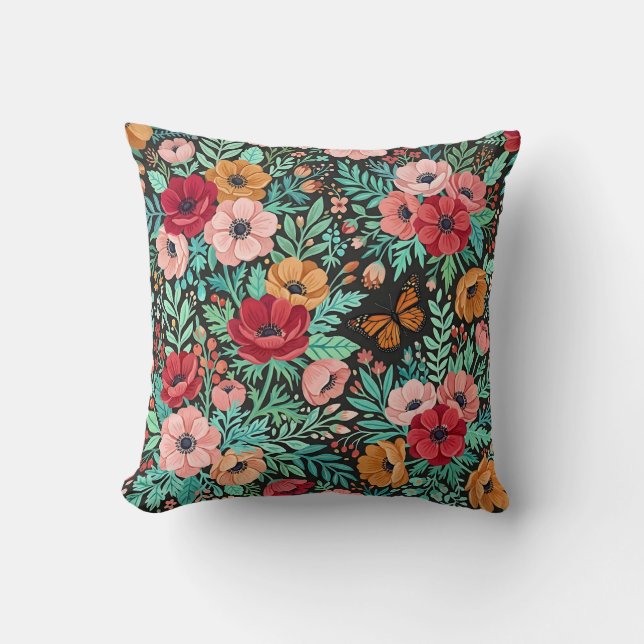 Almofada de Arremesso Floral Boho (Frente)