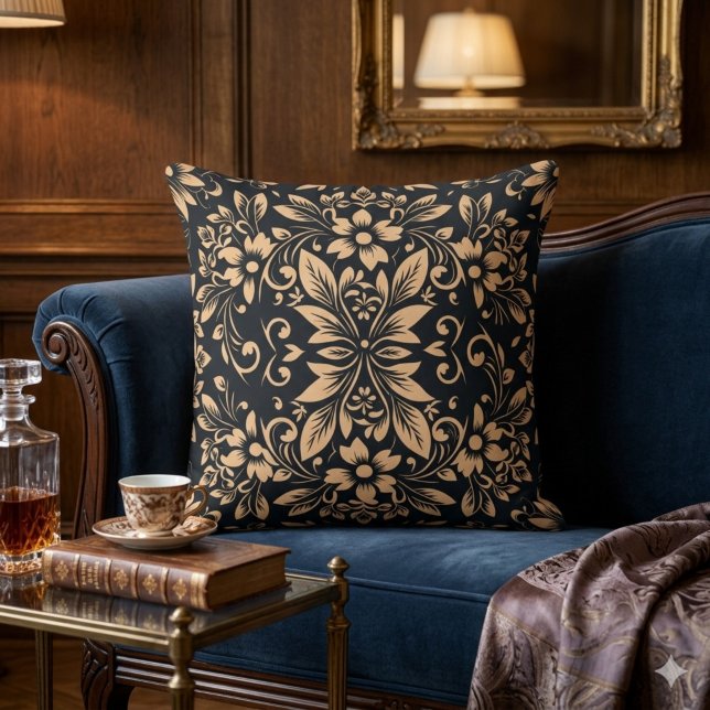 Almofada de Arremesso Floral Damask Elegância da M (Criador carregado)