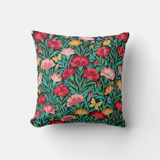 Almofada de Arremesso Floral Escandinava – Cravos