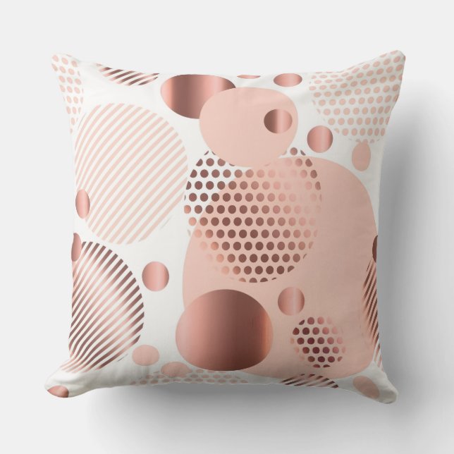 Almofada de Arremesso Geométrica Abstrata Rosa Mod (Frente)